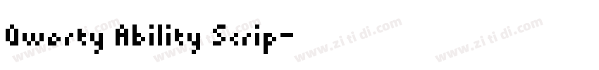 Qwerty Ability Scrip字体转换